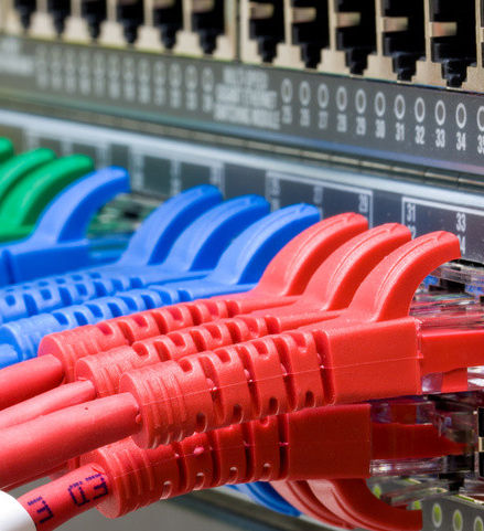 Network switch and UTP ethernet cables